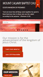 Mobile Screenshot of mt-calvarybaptist.com